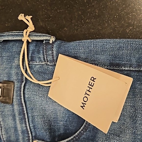 💕MOTHER💕 The Down Low Weekender Heel Jeans ~ High Tide 31 NWT - Picture 14 of 16